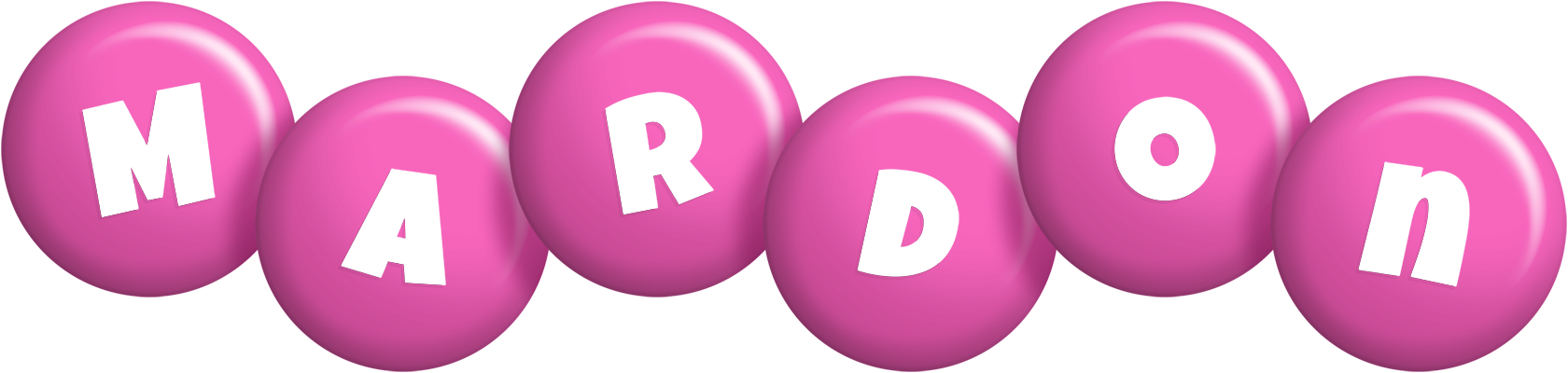 Mardon candy-pink logo