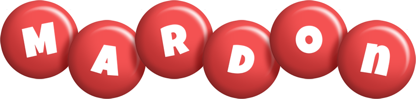 Mardon candy-red logo