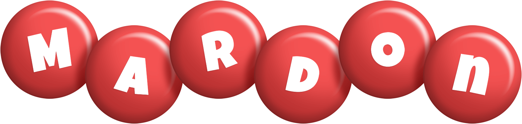 Mardon candy-red logo