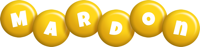 Mardon candy-yellow logo