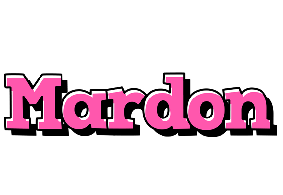 Mardon girlish logo