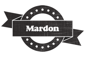 Mardon grunge logo