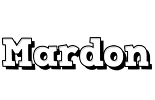 Mardon snowing logo