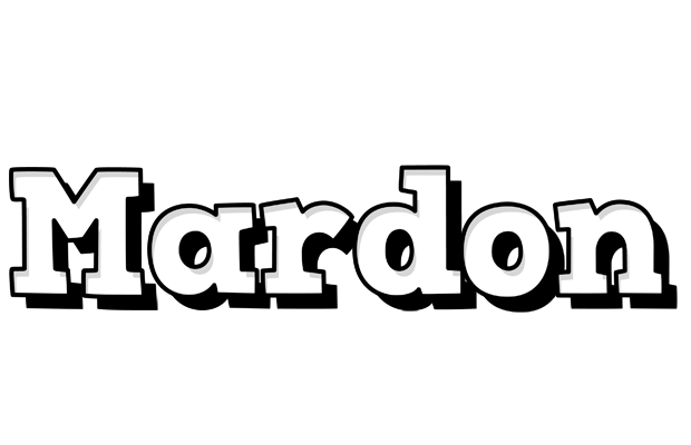 Mardon snowing logo