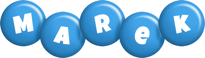 Marek candy-blue logo