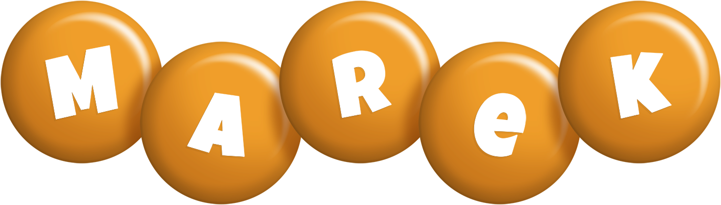 Marek candy-orange logo