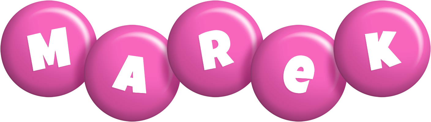 Marek candy-pink logo