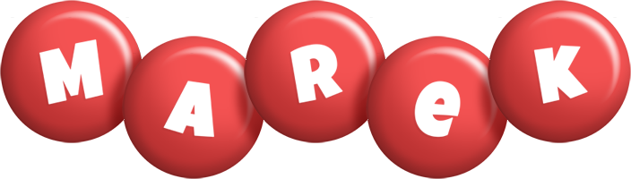 Marek candy-red logo