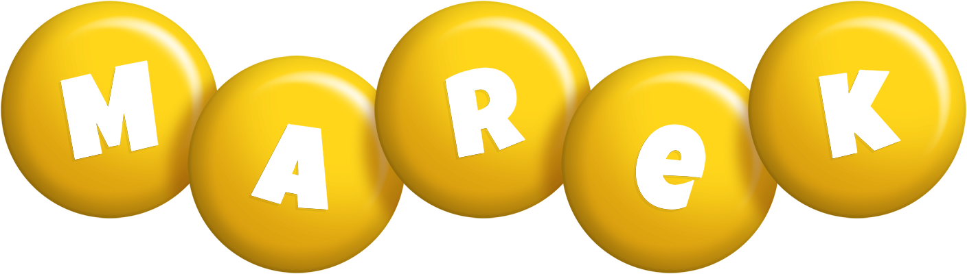 Marek candy-yellow logo