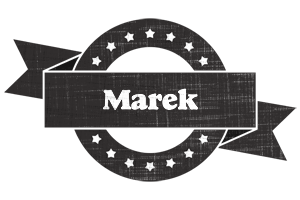 Marek grunge logo