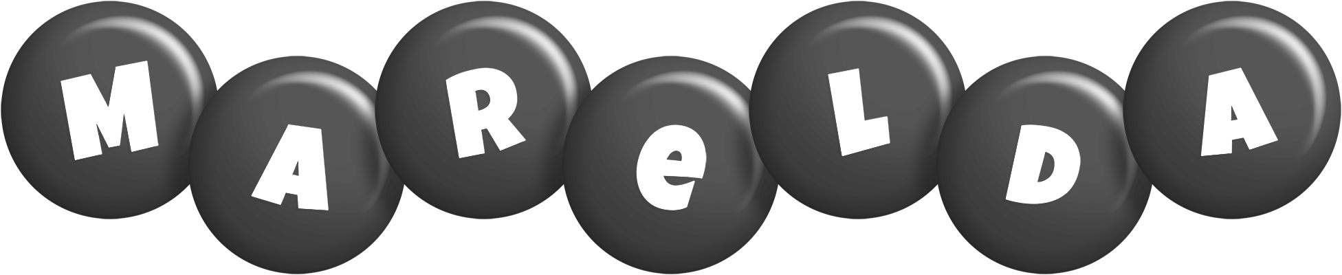 Marelda candy-black logo