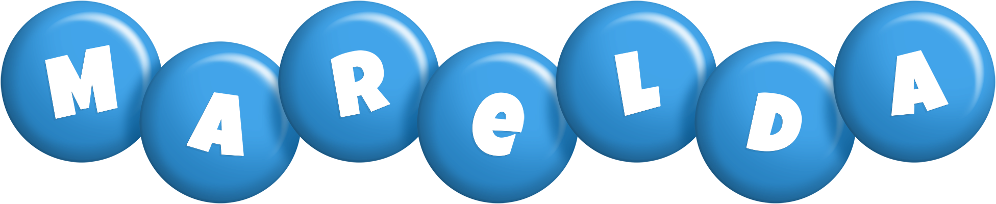 Marelda candy-blue logo
