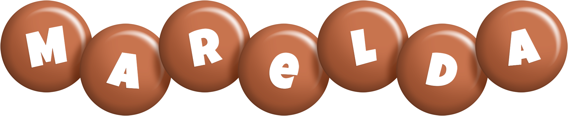 Marelda candy-brown logo