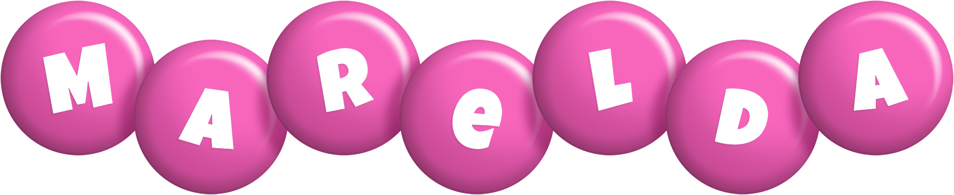 Marelda candy-pink logo