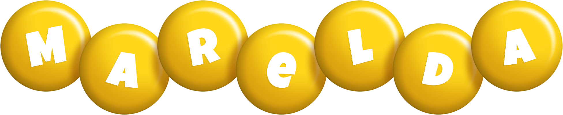 Marelda candy-yellow logo