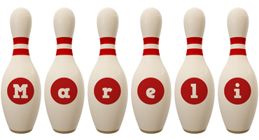 Mareli bowling-pin logo