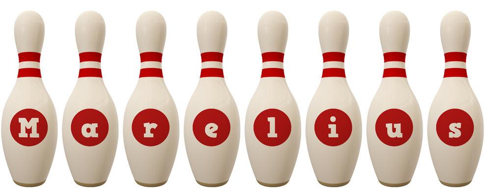 Marelius bowling-pin logo