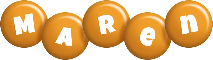 Maren candy-orange logo
