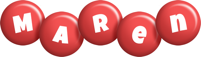 Maren candy-red logo