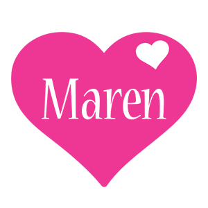 Maren love-heart logo
