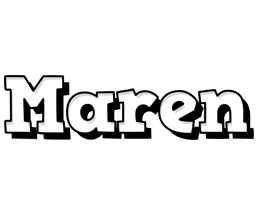Maren snowing logo