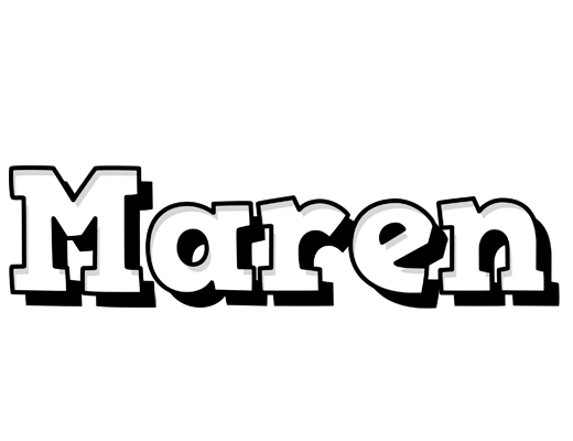 Maren snowing logo