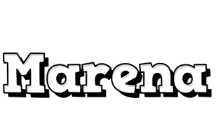 Marena snowing logo