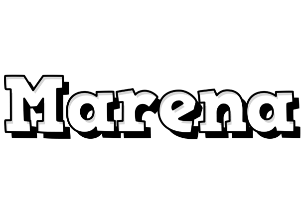 Marena snowing logo