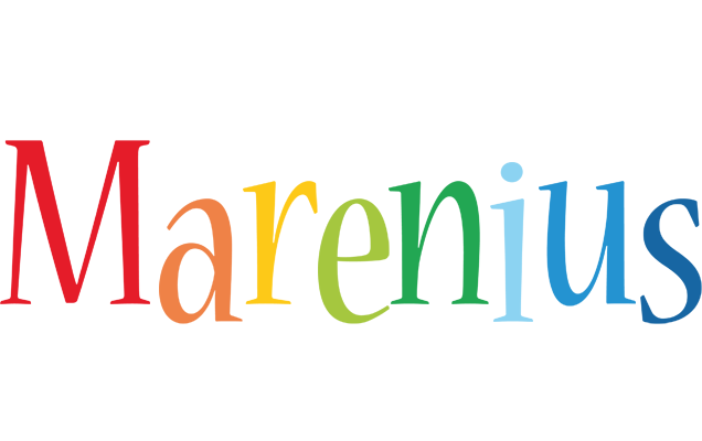 Marenius birthday logo