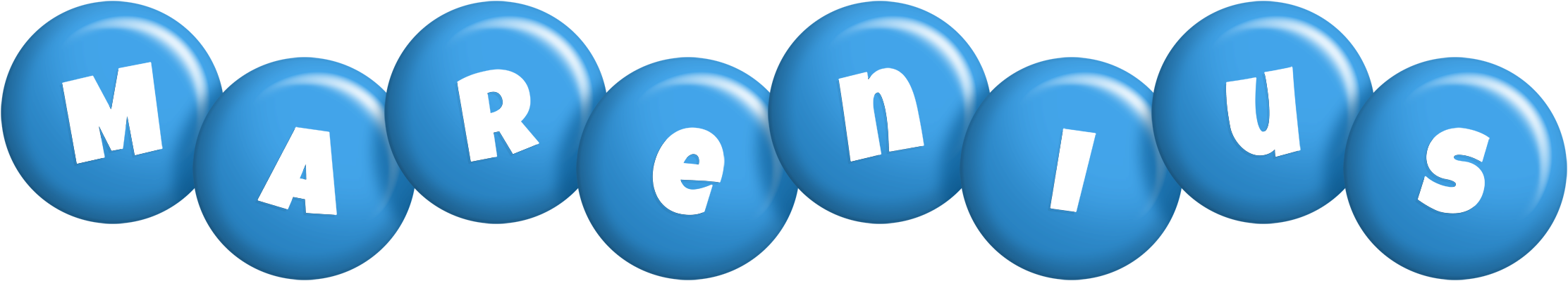 Marenius candy-blue logo