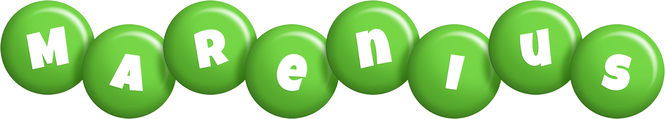 Marenius candy-green logo