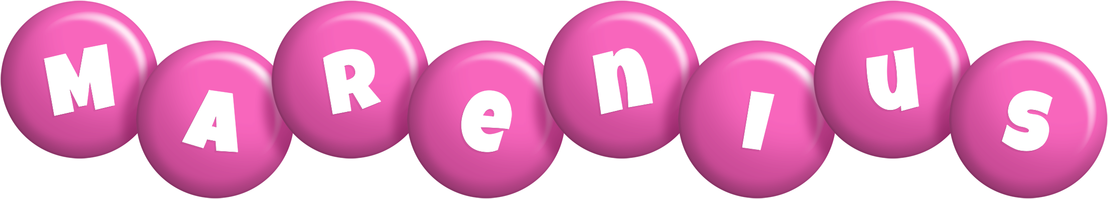 Marenius candy-pink logo