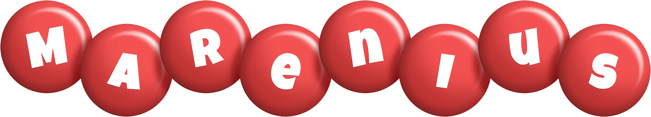 Marenius candy-red logo