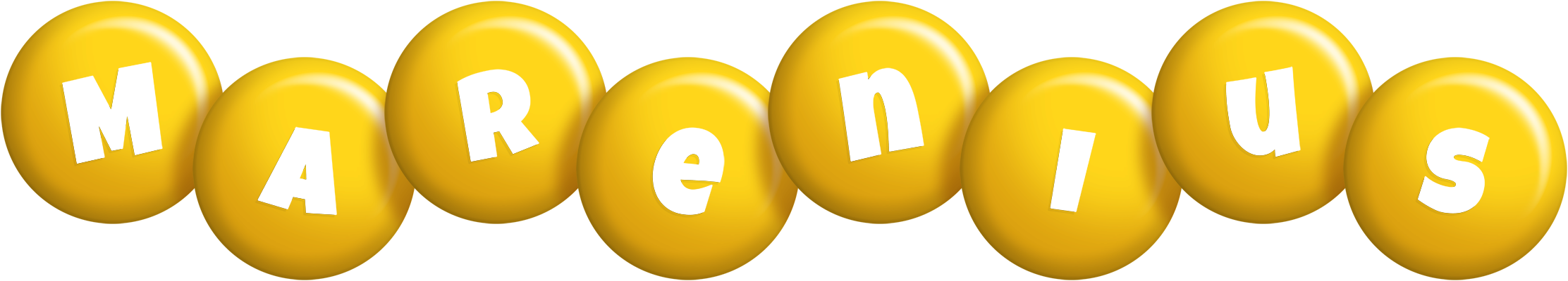 Marenius candy-yellow logo