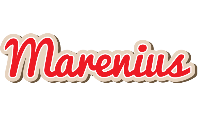 Marenius chocolate logo