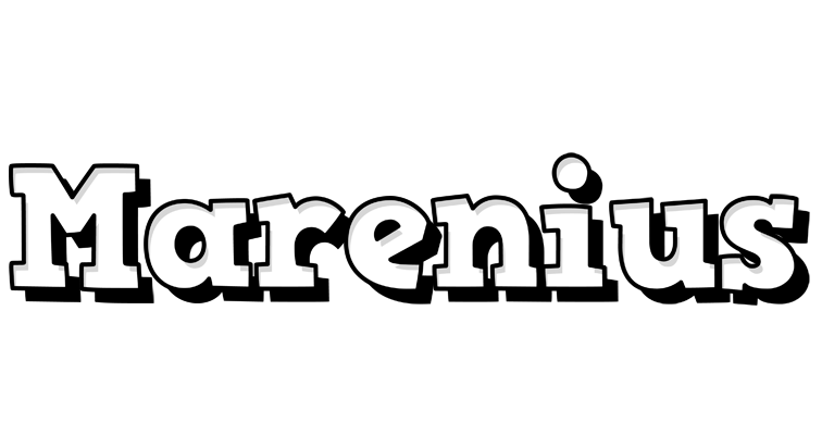 Marenius snowing logo