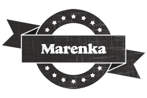 Marenka grunge logo