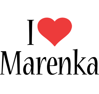 Marenka i-love logo