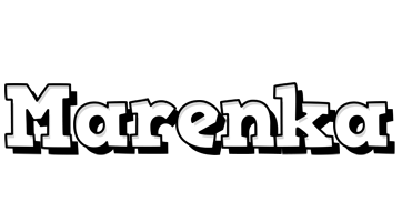 Marenka snowing logo