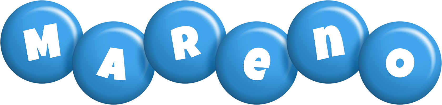 Mareno candy-blue logo