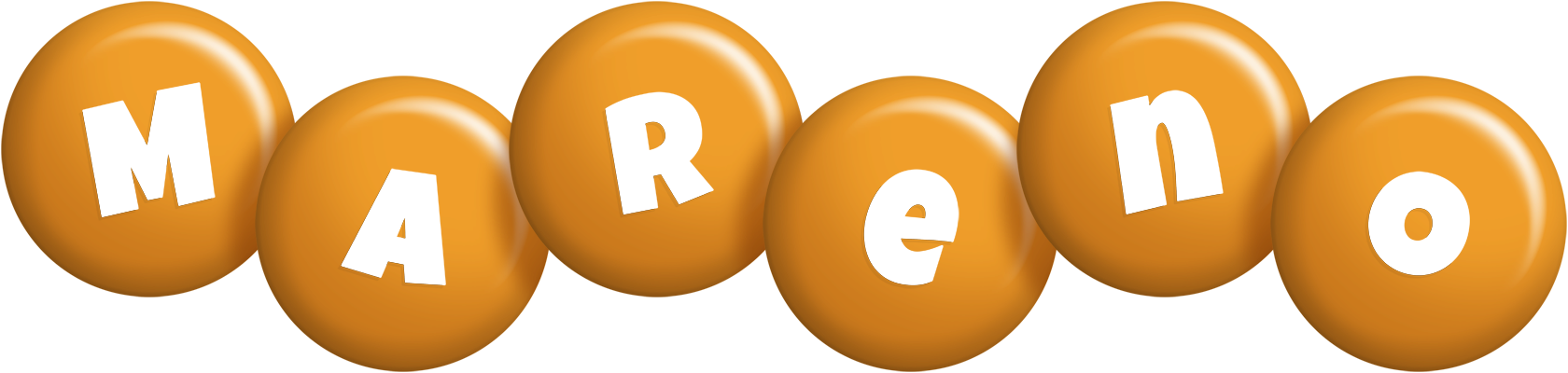Mareno candy-orange logo