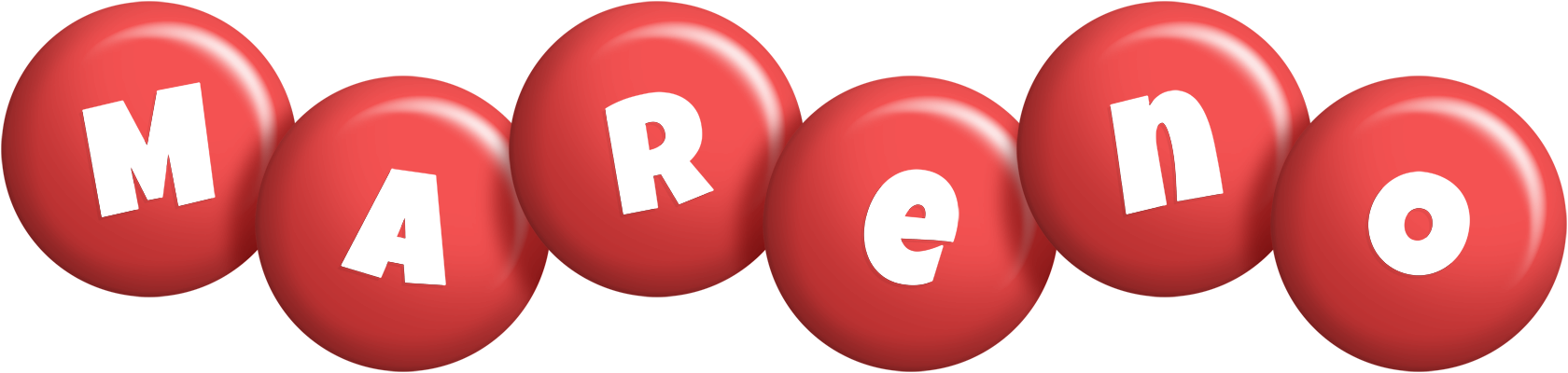 Mareno candy-red logo