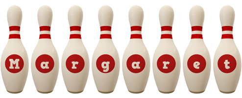 Margaret bowling-pin logo