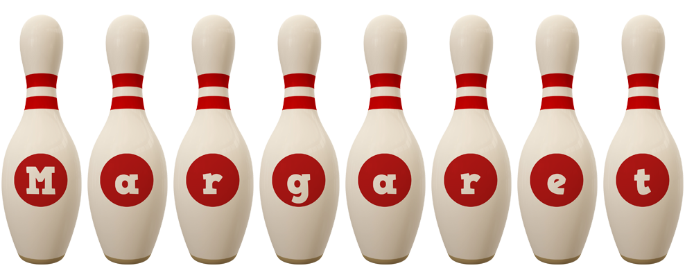 Margaret bowling-pin logo