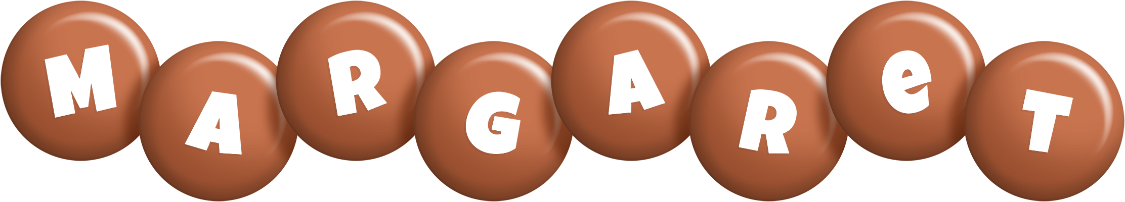Margaret candy-brown logo