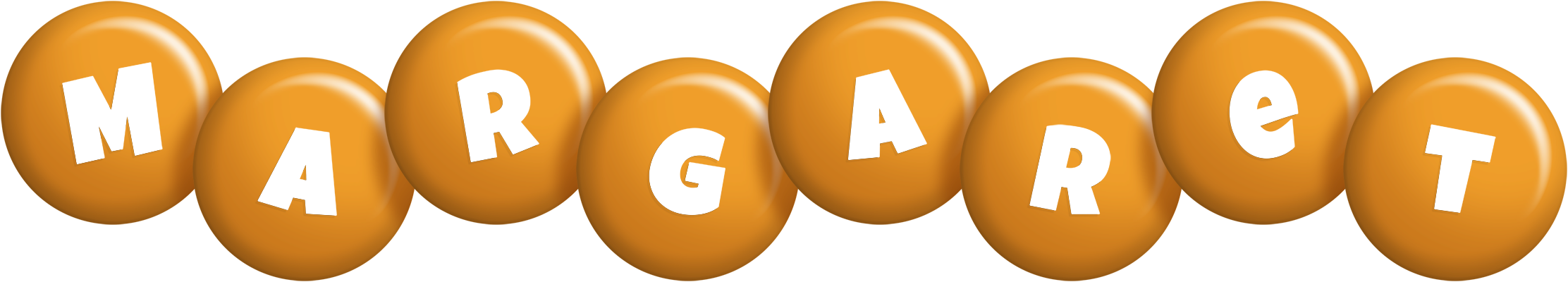 Margaret candy-orange logo