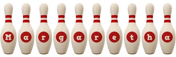 Margaretha bowling-pin logo