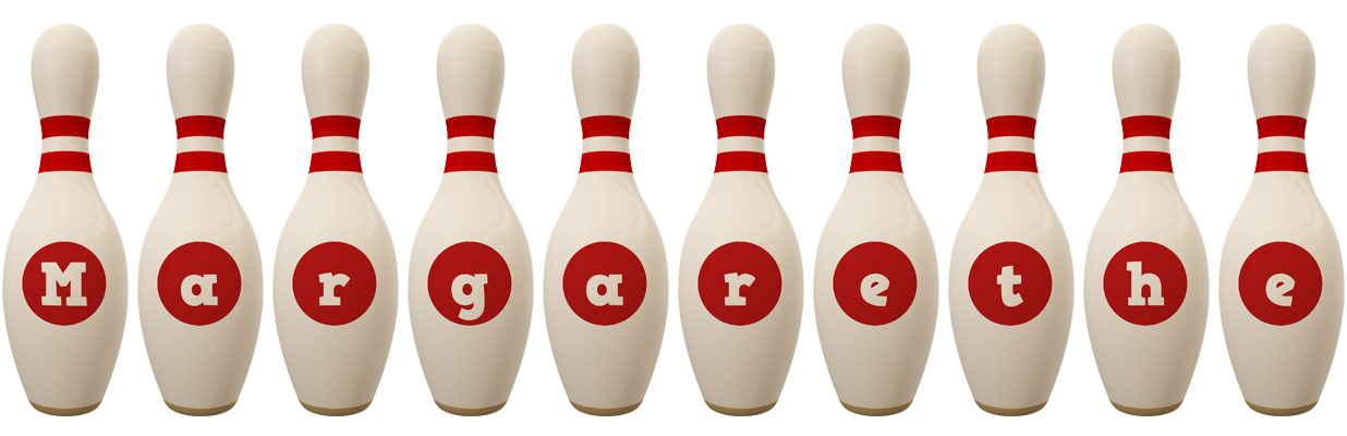 Margarethe bowling-pin logo