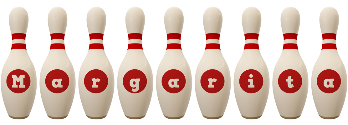 Margarita bowling-pin logo