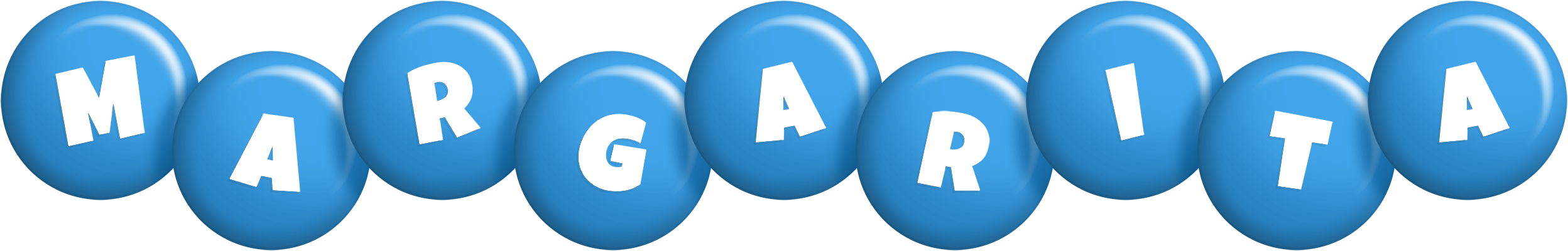 Margarita candy-blue logo